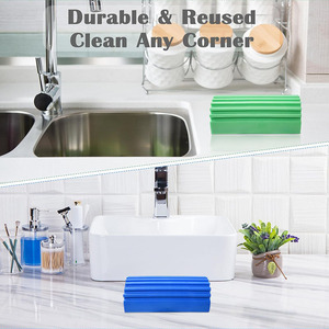 Woxin 4-gói tái sử dụng rửa xe bọt biển cao thấm làm sạch ẩm bọt biển cho cọ xát tro bọt biển & cọ rửa miếng đệm - Product Image 6