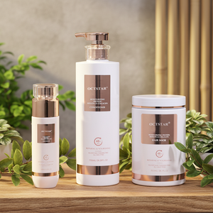 Set Professionale per Parrucchieri: <span class=keywords><strong>Shampoo</strong></span> e Balsamo Idratante alla Cheratina Senza Solfati, <span class=keywords><strong>Shampoo</strong></span> Riparatore alle Proteine - Product Image 1