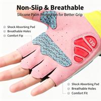 Gants de moto demi-doigts antidérapants avec protection en gel pour la paume, respirants et résistants à l'usure