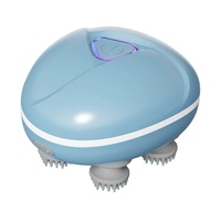 Masseur de tête vibrant portable en silicone Phenitech, étanche, pour la relaxation et le nettoyage du cuir chevelu