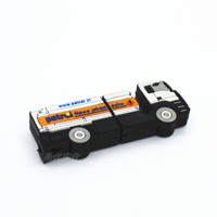 Kulkas bagus mobil bentuk usb flash drive massal PVC usb disk 16GB murah bentuk truk memori usb