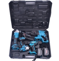 Tmkotaa Kit d'outils électriques sans fil professionnels, perceuse à percussion 13 mm, deux piles AA, chargeur, garantie 1 an, pour la construction