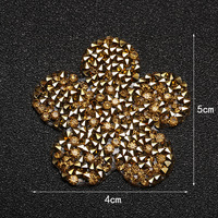 Nouvelle Applique Florale 3D avec Patch Fleur Brodée Strass Perle pour Robe