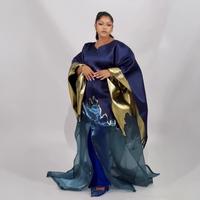 Ensemble Deux Pièces Boubou Africain Luxe pour Femme, À Porter avec Lingerie en Dentelle, Robes Africaines Vêtements