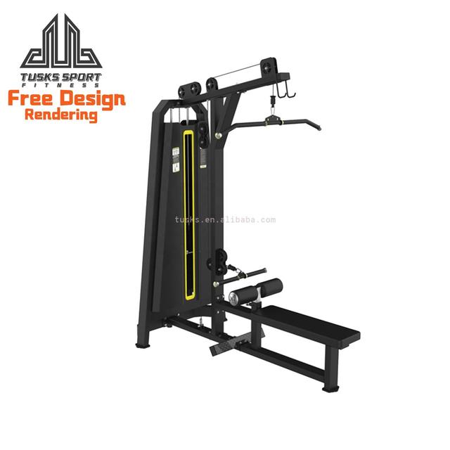 Gym Strength Fitness Equipment Lat Pulldown & Low Row Machine for Weight Lifting