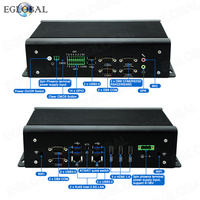 Mini PC Industrial de 9.ª Generación con CPU I7 9750H, 3* 4*RS232, 2*422/485 COM, 14GPIO, 2*i225, 2.5G, DDR4, SSD, Sin Ventilador, Nueva Computadora de Escritorio
