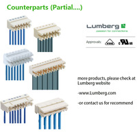 Lumberg RAST cobre estañado 6A 400V IP20 Nylon 5,0mm paso de contacto pestillo de bloqueo espiga de posicionamiento conectores PCB de 2-10 pines