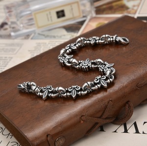 Europe et États-Unis personnalité rétro Thai argent rétro ancre bracelet design original hip hop bijoux à la main - Product Image 2