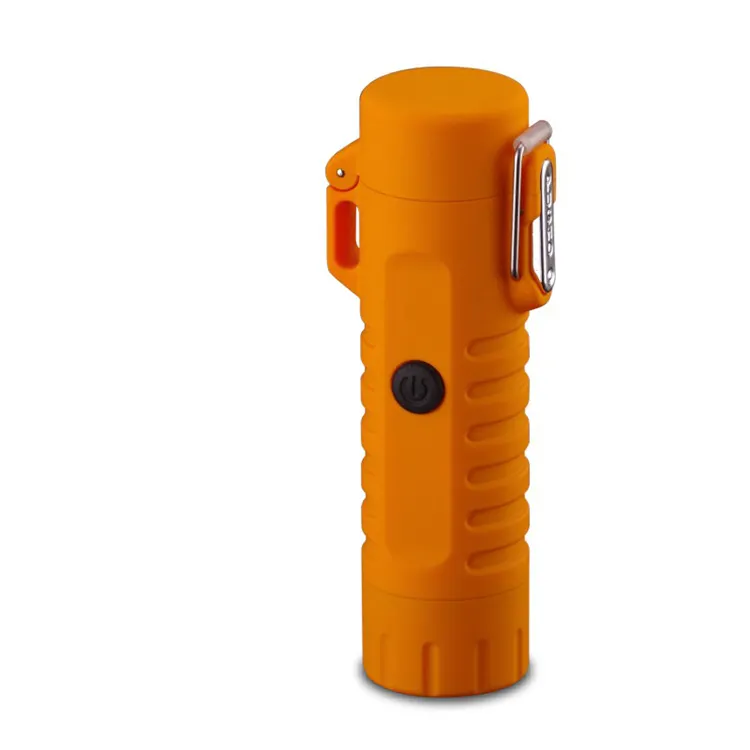 Grosir USB Isi Ulang Busur Ganda Pemantik Tahan Air Tahan Angin Flameless Plasma Lighter Logo Kustom