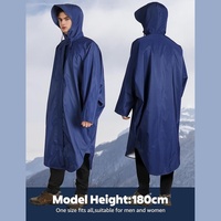 Poncho de pluie imperméable de haute qualité pour adultes, léger, réutilisable, veste à capuche pour la randonnée et les activités de plein air