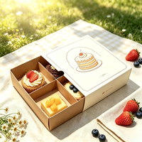 Boîte en carton jetable pour desserts, pâtisseries, gâteaux, cadeaux, et rangement, idéale pour desserts faits main et Tiramisu