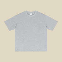 T-shirt en coton à fibres longues 260 g/m² pour homme, col rond, manches courtes, coupe classique, uni, décontracté, basique, été, vente en gros