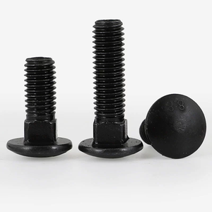 黑色304不锈钢M3 M4 M5 M6 M8 M10 M12 3/8车架螺栓桁架圆头方颈车架螺钉教练螺栓 - Product Image 6