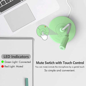 Micrófono <span class=keywords><strong>de</strong></span> Condensador USB Mini <span class=keywords><strong>de</strong></span> Plástico G009 con Botón <span class=keywords><strong>de</strong></span> Silencio, Micrófono Omnidireccional para Computadora para Grabar <span class=keywords><strong>Clases</strong></span> en Línea - Product Image 5