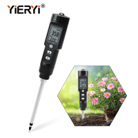 Testeur numérique Portable étanche pour le sol, ce/température, avec écran LCD, amovible, pour la plantation de jardin, 2 en 1,