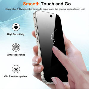 Protecteur d'écran <span class=keywords><strong>incassable</strong></span> de confidentialité pour <span class=keywords><strong>iPhone</strong></span> 16 15 14 13 12 Film de verre trempé Anti-espion Installation facile protecteur d'écran - Product Image 6