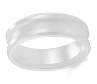 Großhandel 8mm 6mm Schwarz Weiß Rosa Blau Keramik Ring Kern rohlinge Hochglanz poliert DIY Keramik Blank Core Ring