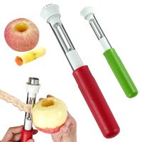 2-in-1 appelboor en -schiller, roestvrijstalen fruit- en pitverwijderaar voor appels, peren, paprika's, keuken gadget voor groenten