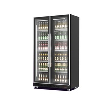 Réfrigérateur de Bar à Double porte, vitrine Sub Zero, réfrigérateur de bière, congélateur Commercial