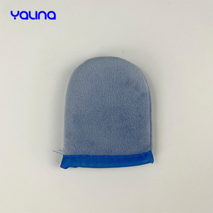 Guantes Aplicadores de Autobronceador de Doble Cara de Terciopelo con Muñequera Elástica para Venta al por Mayor y Marca Privada - Product Image 3