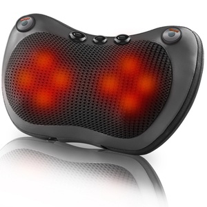 Intelligent U-shaped Heating Massage Pillow Kneading Massager for Cervical Spine Shoulder <b>Back</b>-Plug-in Electric <b>Protector</b> - Product Image 2