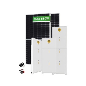 Kit d'énergie solaire domestique, système complet 5KW, batterie lithium-ion hybride, contrôleur MPPT, système d'énergie solaire WON-AIO-HE15-220 - Product Image 1