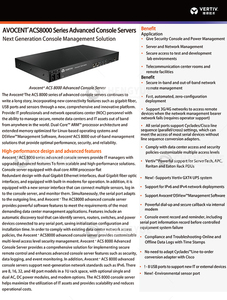 Vertiv Avocent ACS8000 : Alimentation Stable, Gestion à Distance Sécurisée, Fréquences 2.4G/5G/6G, Entrée 100-240V pour Centre de Données - Product Image 5