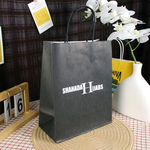 Bolsa de Regalo de Papel Kraft de Lujo con Logotipo Impreso Personalizado, Reciclable, para Zapatos, Ropa y Compras - Product Image 4