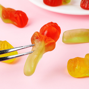 Bonbons Gélifiés Halal en Gros Personnalisés en Forme de Rose, Assortiment de Bonbons Gélifiés aux Fruits, Saveurs Sucrées et Acidulées - Product Image 2