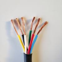 Câble électrique multiconducteur flexible RVV Zr 2,5 mm avec câbles d'alimentation 4, 6, 15, 25 mm à 4 conducteurs, conducteur en cuivre, isolation en PVC