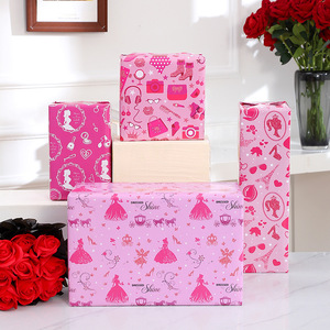 Hot New Girl Valentine's Day pink Gift Wrapping Paper Valentine's Day Gift Flower Wrapping Paper