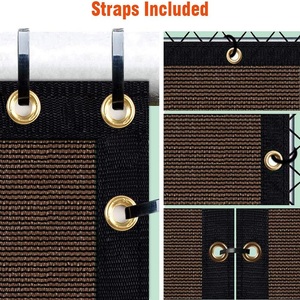 6 '* 10' riêng tư hàng rào Màn hình Heavy Duty kính chắn gió hàng rào lưới vải bóng râm <span class=keywords><strong>Net</strong></span> bìa với Brass grommtes - Product Image 4