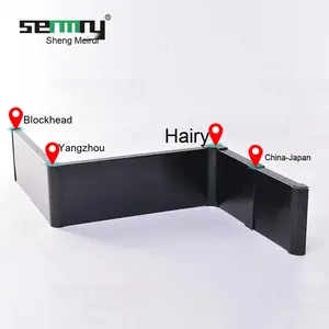 <span class=keywords><strong>Plinthe</strong></span> en alliage d'aluminium épais de 10cm au design moderne personnalisée <span class=keywords><strong>plinthe</strong></span> en <span class=keywords><strong>PVC</strong></span> noir brossé pour accessoires de revêtement de sol - Product Image 4