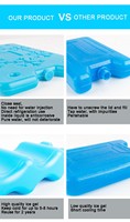 Blocs de glace réutilisables en plastique pour congélateur, briques de glace eutectiques PCM pour expédition médicale, vente en gros d'usine
