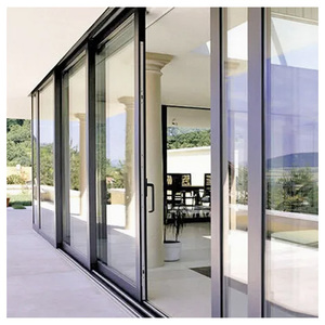 <span class=keywords><strong>Puerta</strong></span> <span class=keywords><strong>Corredera</strong></span> de Patio Posmoderna de PVC y Madera Maciza con Vidrio Templado/Laminado para Cocina/Patio, Insonorizada y Resistente a Huracanes - Product Image 3