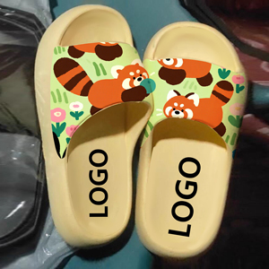 Nueva moda Casual <span class=keywords><strong>Panda</strong></span> rojo tendencia baño mujeres personalidad playa sandalias delicadas diapositivas zapatillas - Product Image 4