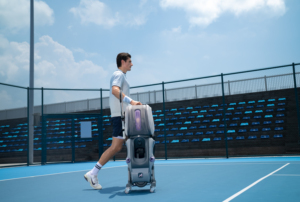 Robot de Entrenamiento de Tenis AceiiLab A1 con IA, Máquina de Pelotas Inteligente de 130 km/h, Control por Aplicación, Capacidad para 120 Pelotas, para Práctica de Tenis - Product Image 3