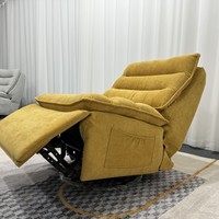 Moderner Armlehnenloser Relaxsessel Multifunktionaler Cloud-Stoff-Polstersessel Elektrisch Drehbarer Einzelner Lounge-Sofabett Ein Jahr Garantie