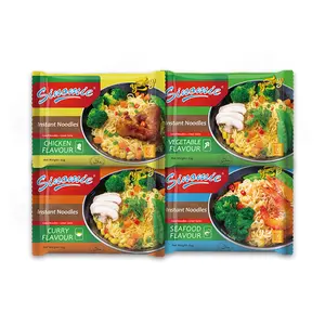 Wholesale Ramen Noodles Newly Design HALAL Fast Food Name Cooking Ramen Bag Packing Instant Soup Noodles