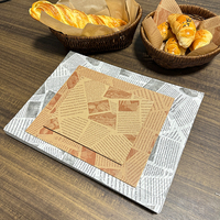 Napperon jetable double face biodégradable imprimé en anglais pour la cuisson, idéal pour le pain et les biscuits en cuisine