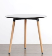 Petite table à thé ronde au design moderne et simple Table basse en bois MDF pour meubles de maison pour balcon ou salon