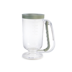 Dispensador de masa con tapa verde, herramienta de medición de 0,95 litros para hornear - Product Image 1