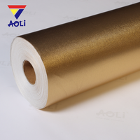 Rouleau de toile brillante écologique dorée pour peinture à l'huile et acrylique, toile argentée 240 g/m² pour imprimante UV et latex