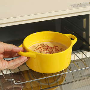 Ensemble de 4 pièces : Plat à ragoût en céramique, Plat de cuisson, Ensemble de couvercles, Bol vapeur pour <span class=keywords><strong>double</strong></span> cuiseur, Bol de cuisson pour œufs et friture à air, compatible cuisinière à <span class=keywords><strong>gaz</strong></span> - Product Image 4