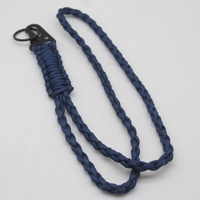 Cordon en paracorde robuste 550 tressé |   Sangle de cou tactique en paracorde tressé avec mousqueton pour clés, couleur personnalisable
