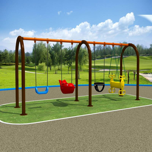 Ensemble de balançoires multifonctionnelles d'extérieur pour aire de jeux familiale - Équipement de jeu d'<span class=keywords><strong>escalade</strong></span> et d'expansion pour enfants - Product Image 3