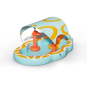 Grande piscine gonflable pour adultes et enfants avec dôme de piscine et toboggan aquatique