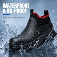 Chaussures de sécurité professionnelles en acier, anti-perforation, imperméables, en EVA, antidérapantes, pour la construction