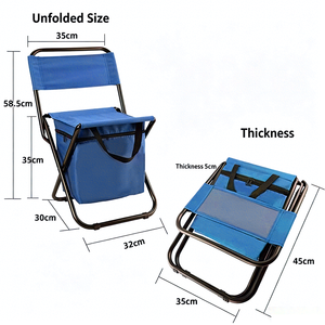 Silla Plegable Multifuncional para Camping con Aislamiento Térmico, Portátil para Jardín y Parque, con Mochila y Bolsa Refrigerante - Product Image 2