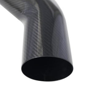 Chất lượng cao 45 độ ống sợi carbon uốn cong khuỷu tay ống T300 12 K Twill thực sợi carbon uốn cong ống - Product Image 3
